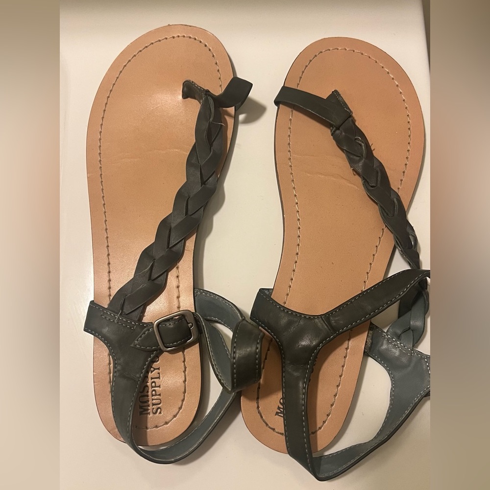 Massimo Sandals - Gray/Blue color